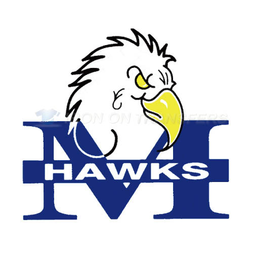 Monmouth Hawks Logo T-shirts Iron On Transfers N5160 - Click Image to Close